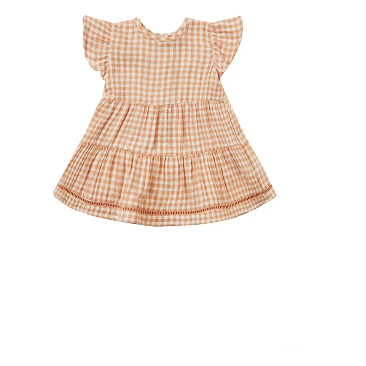 Robe et Bloomer Lily Vichy | Abricot- Image produit n°3