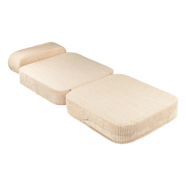 Chauffeuse en velours côtelé | Marron clair - Image produit n°3