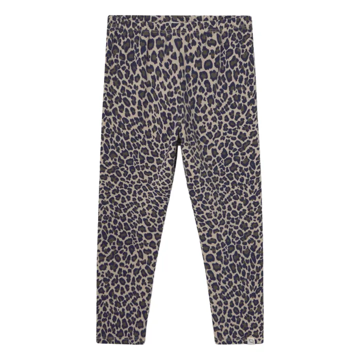 Legging Léopard Coton Bio | Beige chiné- Image produit n°0