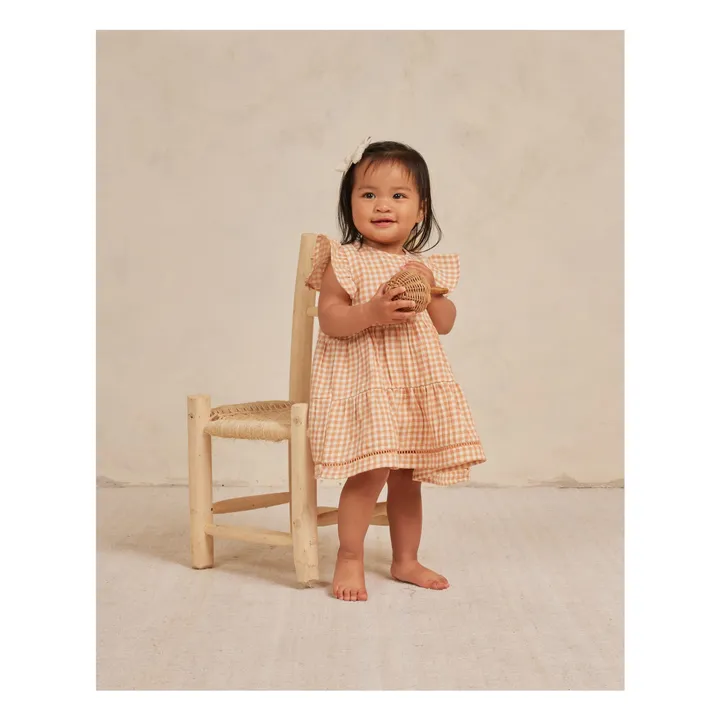 Robe et Bloomer Lily Vichy | Abricot- Image produit n°1