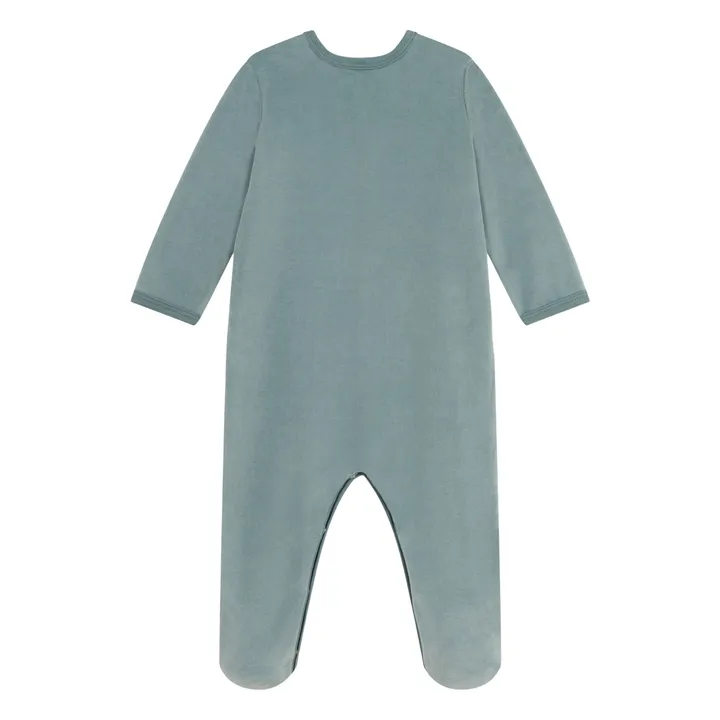 Pyjama Dors Bien Baleine Coton Bio | Vert- Image produit n°2