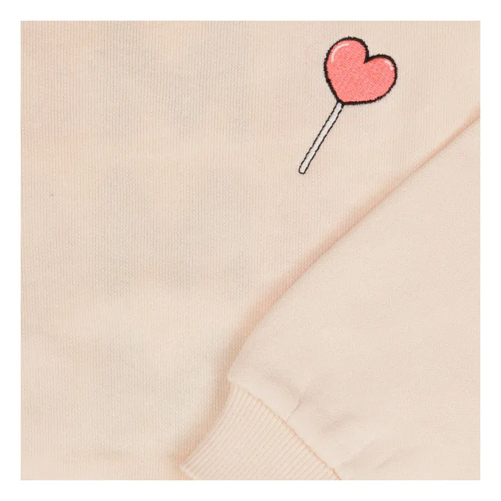 Sweat Amore Coton Bio | Rose poudré- Image produit n°3