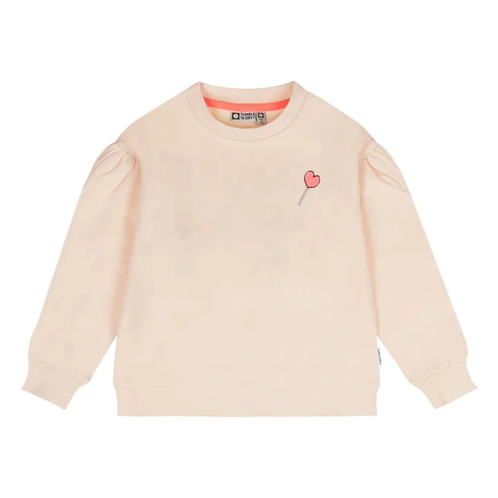 Sweat Amore Coton Bio | Rose poudré- Image produit n°0