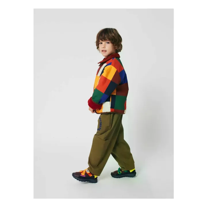 Cargo Tic Tac Toe Coton Bio | Vert kaki- Image produit n°3