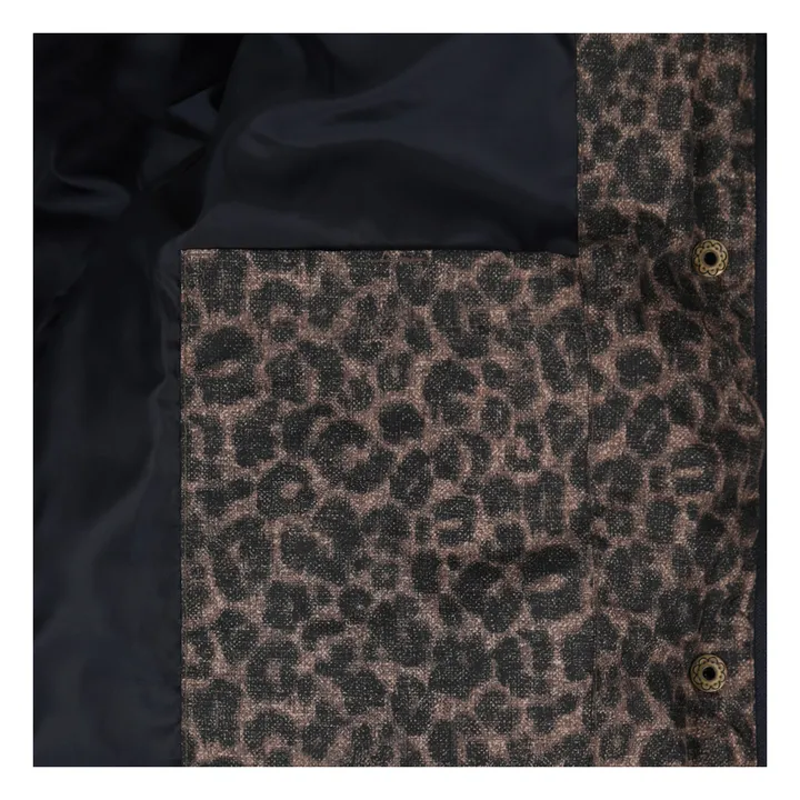 Doudoune Caribou Léopard Fibres Recyclées | Marron- Image produit n°6