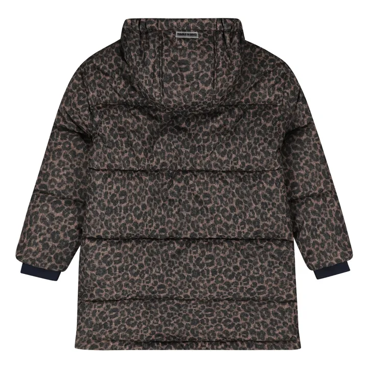 Doudoune Caribou Léopard Fibres Recyclées | Marron- Image produit n°3
