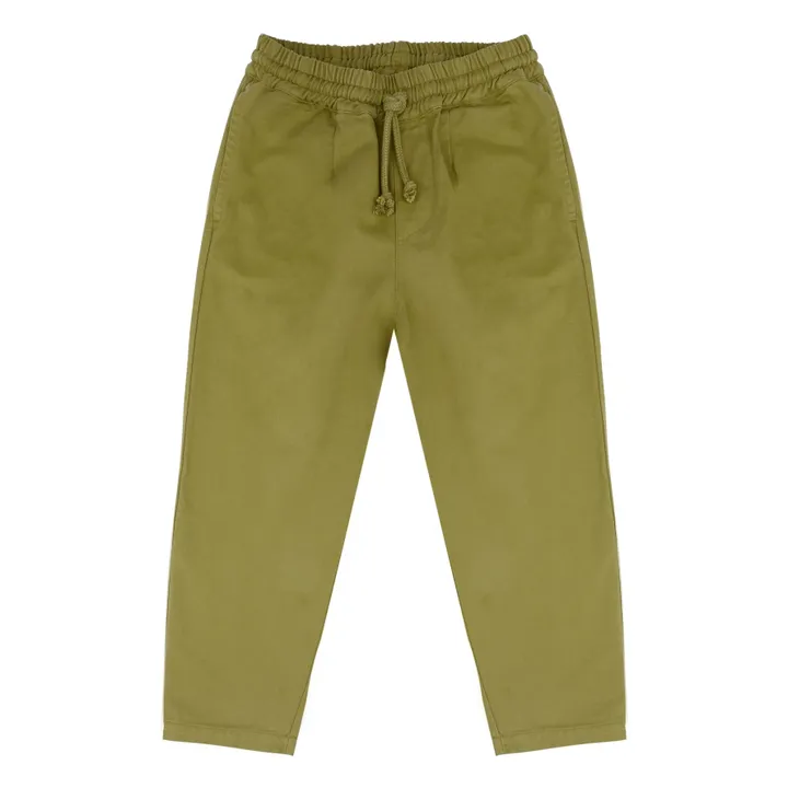 Pantalon Comfy Coton Bio | Vert kaki- Image produit n°0