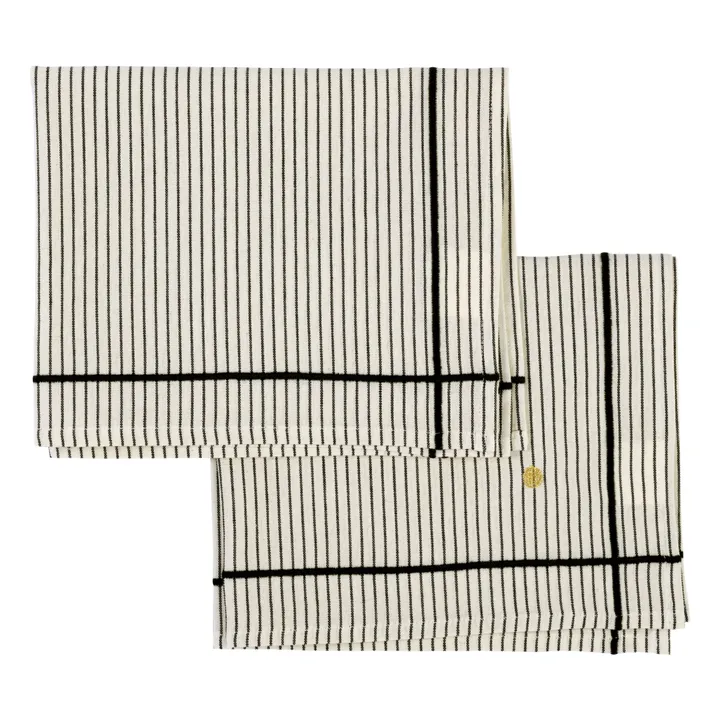 Sets de table Léonie - Set de 2 | Caviar- Image produit n°0