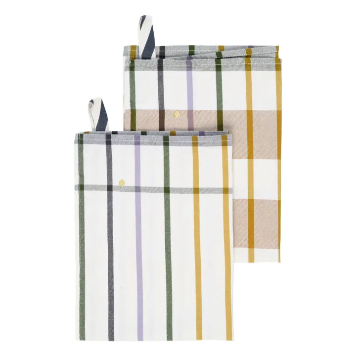 Torchons Archie - Set de 2 | Noisette- Image produit n°0