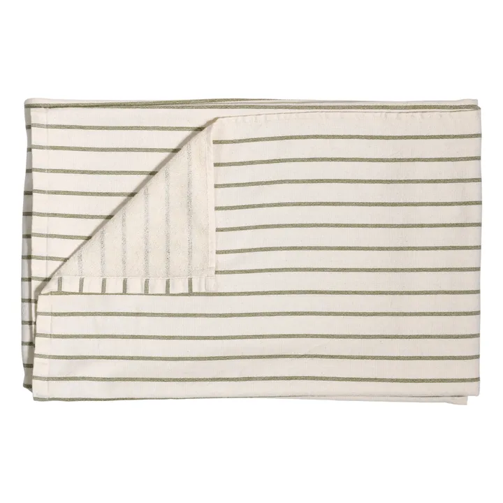 Drap de plage Marina | Vert mousse- Image produit n°0