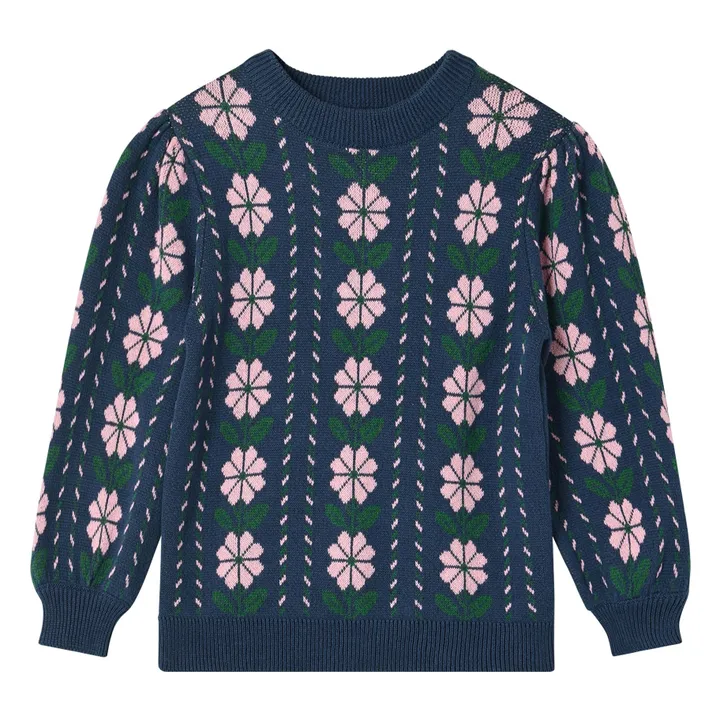 Pull Garden Coton Bio | Bleu- Image produit n°0