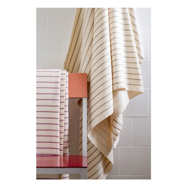 Drap de plage Marina | Vert mousse- Image produit n°1