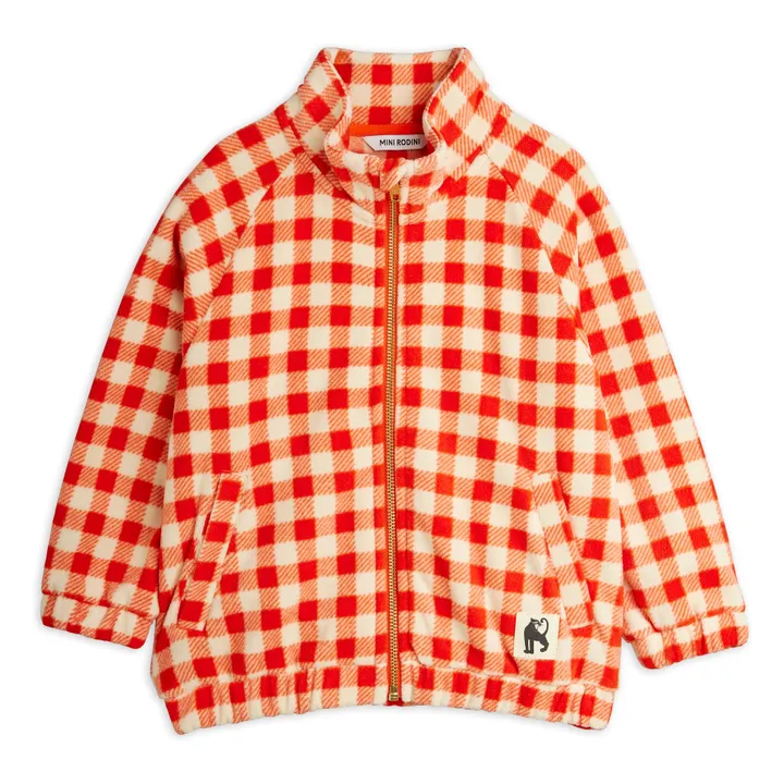 Sweat Gingham | Rouge- Image produit n°0