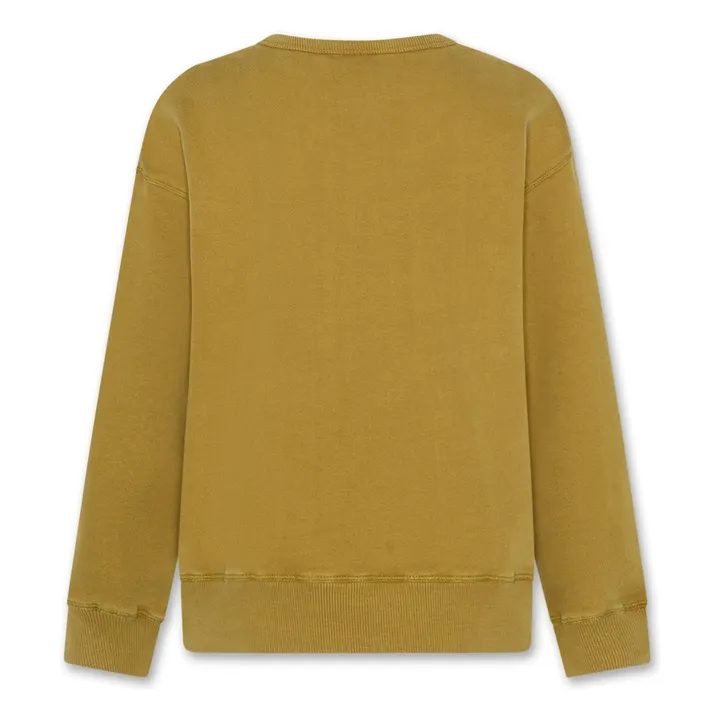 Sudadera de algodón orgánico Oscar Vibes | Verde amarillo- Imagen del producto n°3