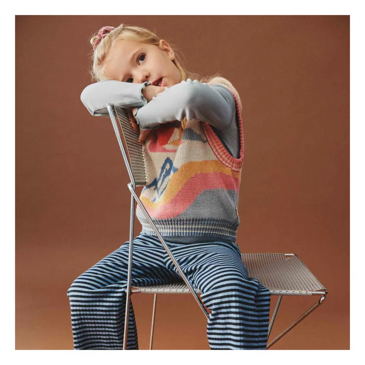 T-shirt Ida Coton Bio | Bleu Clair- Image produit n°6