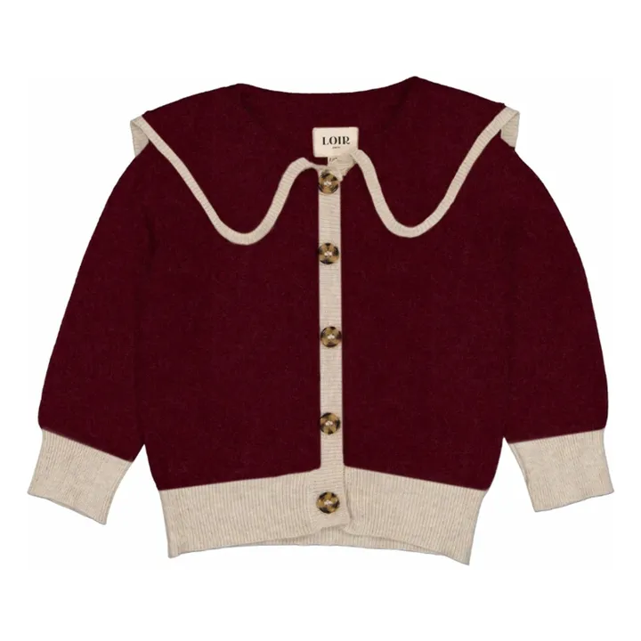 Cardigan Lola Laine | Prune- Image produit n°0