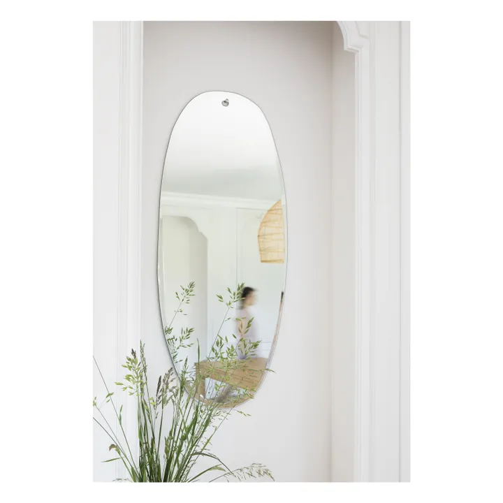 Miroir extra plat biseauté - forme aléatoire ovale 45x95 cm- Image produit n°4