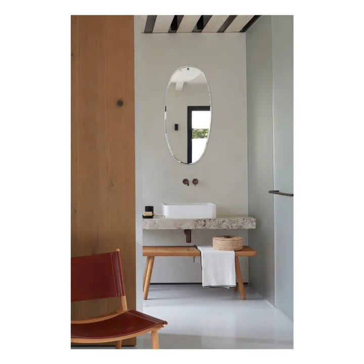 Miroir extra plat biseauté - forme aléatoire ovale 45x95 cm- Image produit n°2