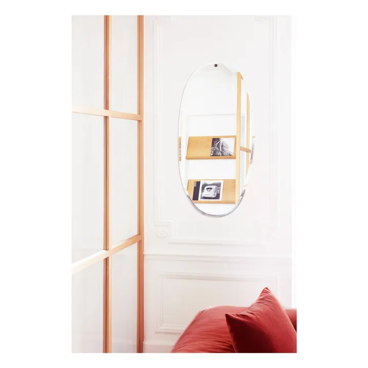 Miroir extra plat biseauté - forme aléatoire ovale 45x95 cm- Image produit n°1