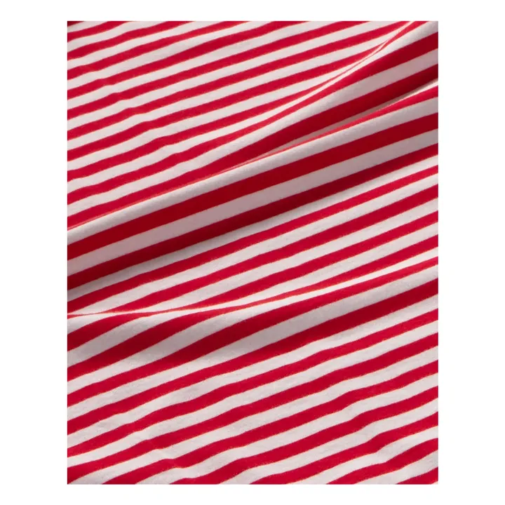 T-shirt Willy Emily R Rayé Coton Bio | Rouge- Image produit n°3