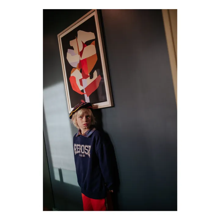 Sweat Cozydrop REPOSE AMS Coton Bio | Bleu marine- Image produit n°7