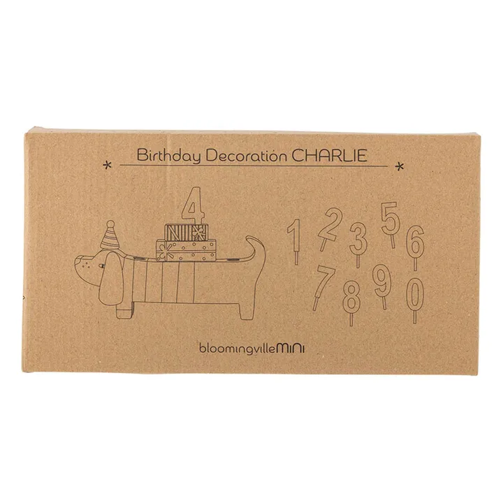 Décoration d'annversaire Charlie | Marron- Image produit n°7
