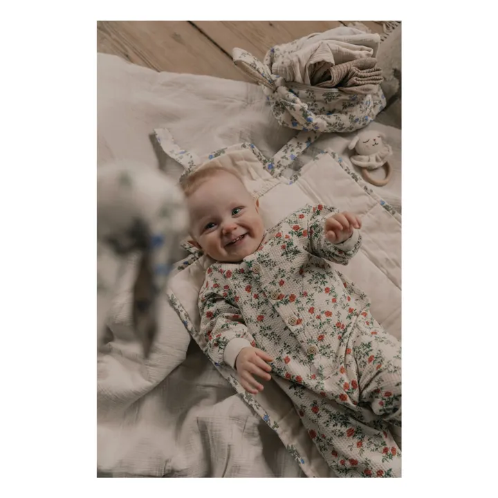 Combinaison Petit Rose | Ecru- Image produit n°2