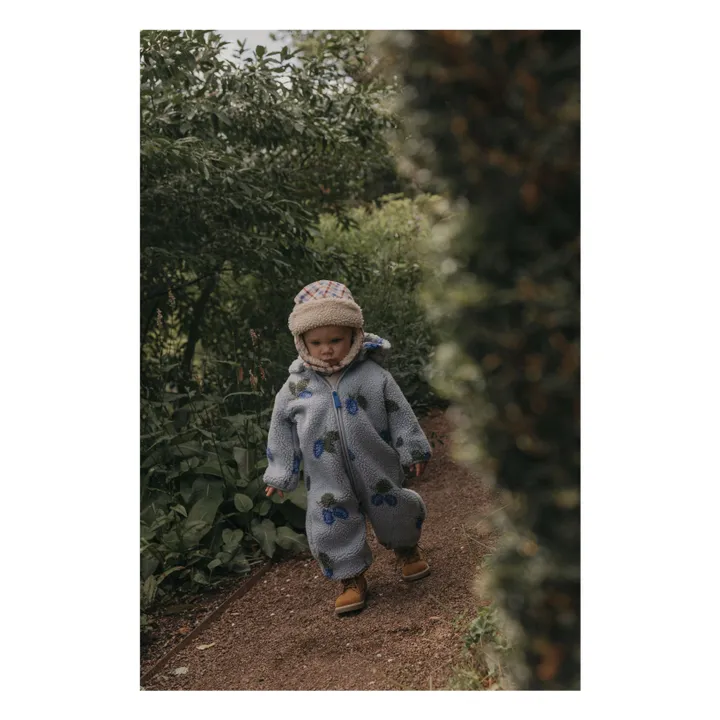 Chapka Mulberry Carreaux Sherpa | Ecru- Image produit n°4