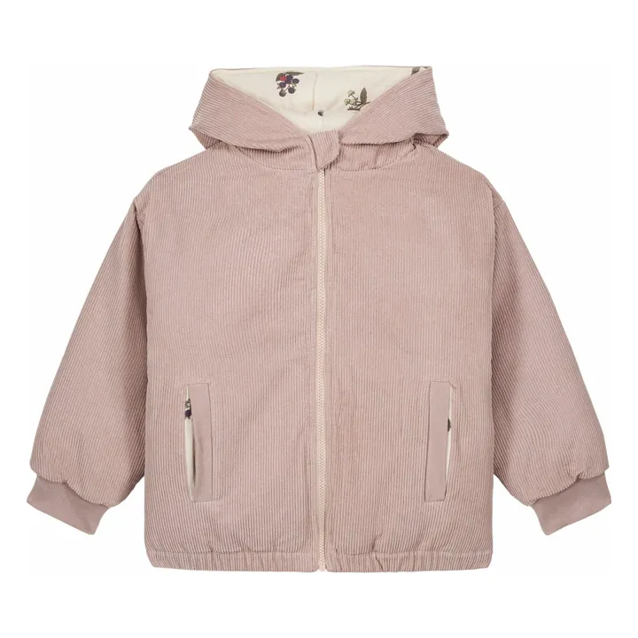 Manteau Frio Mûres Velours Côtelé Fibres Recyclées | Mauve- Image produit n°0