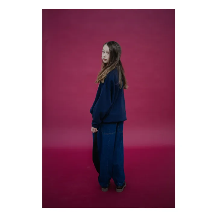 Sweat Cozydrop REPOSE AMS Coton Bio | Bleu marine- Image produit n°3