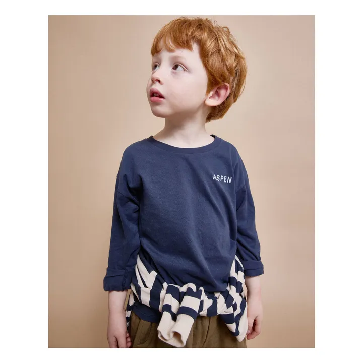 T-shirt Aspen Coton Bio | Bleu marine- Image produit n°1