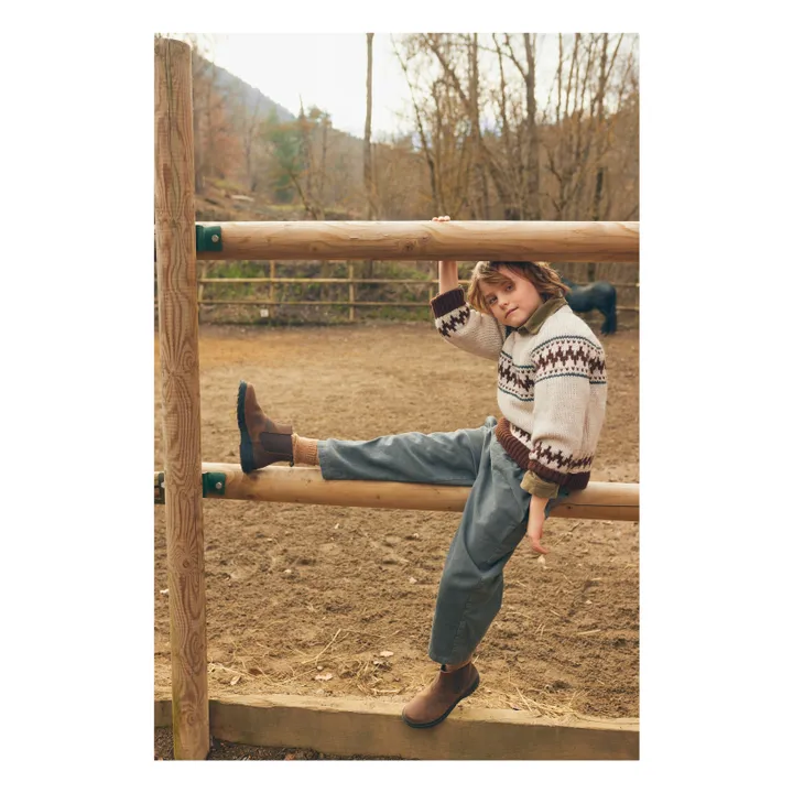 Pantalon Denim Coton Bio | Denim gris- Image produit n°6