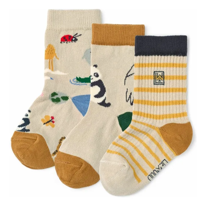 Lot de 3 Paires de Chaussettes Silas | Grège- Image produit n°0