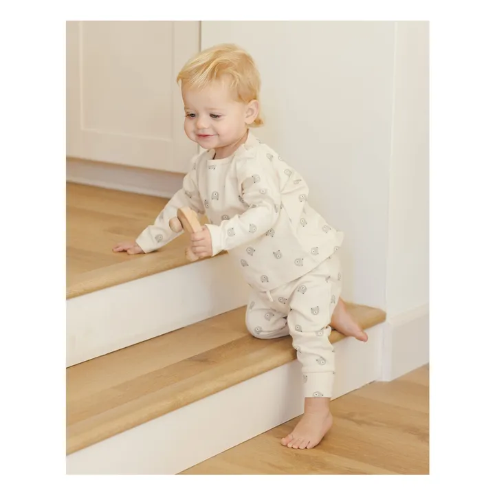 Organic Cotton Bear T-shirt | Ecru- Product image n°1