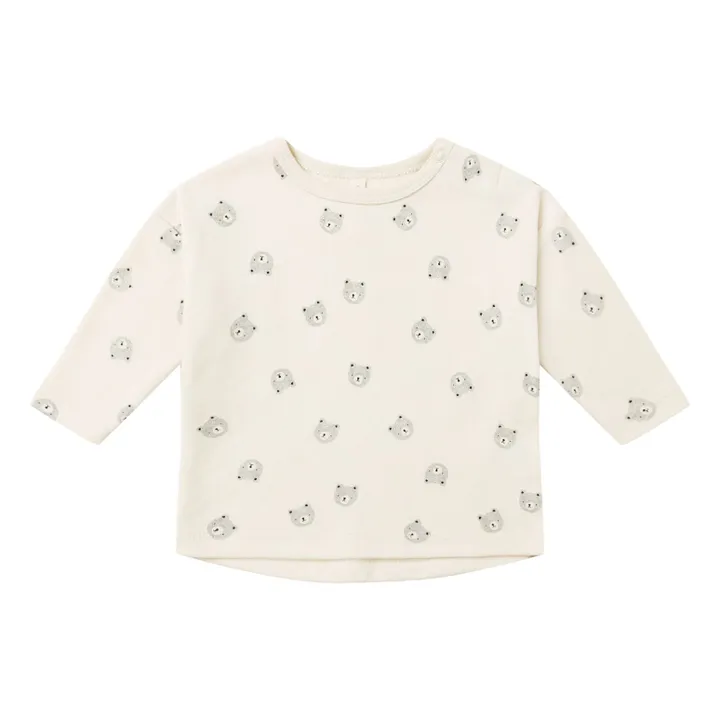 Organic Cotton Bear T-shirt | Ecru- Product image n°0