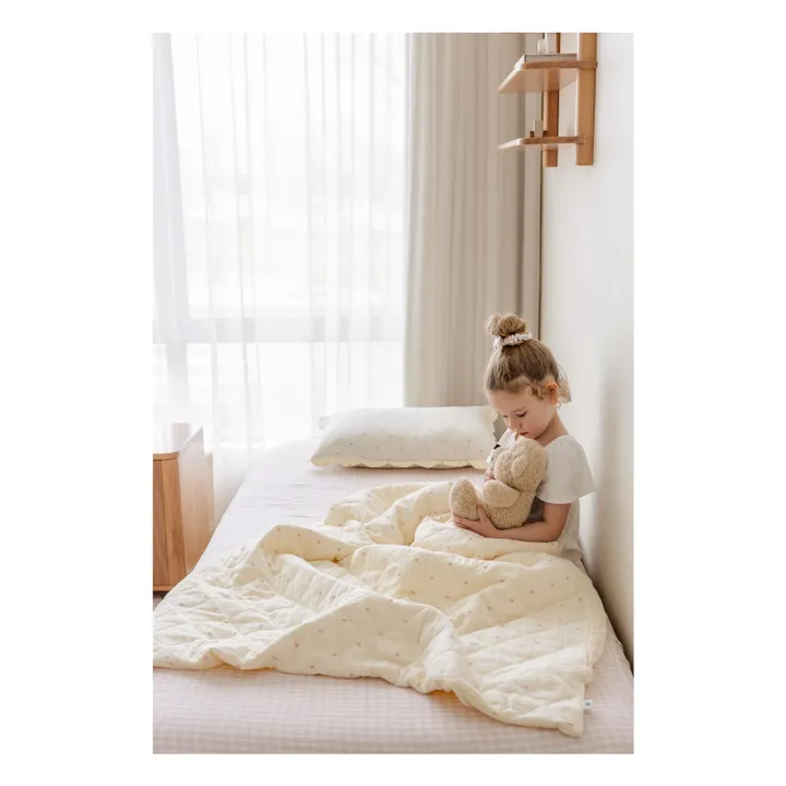 Drap-housse Rosewater en coton bio | Rose pâle- Image produit n°1