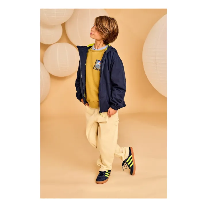 Sudadera de algodón orgánico Oscar Vibes | Verde amarillo- Imagen del producto n°4