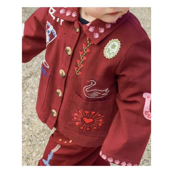 Veste My Coton Bio - Collection Enfant | Bordeaux- Image produit n°2