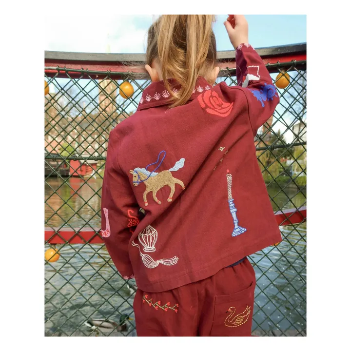 Veste My Coton Bio - Collection Enfant | Bordeaux- Image produit n°4