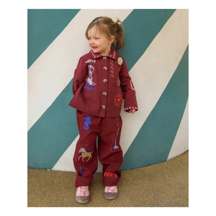 Veste My Coton Bio - Collection Enfant | Bordeaux- Image produit n°1