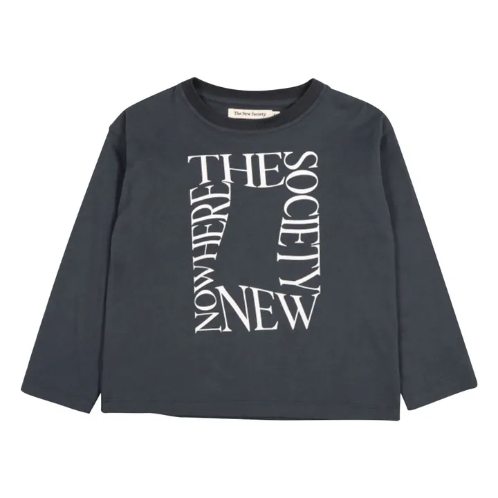 T-shirt Manches Longues Oscar Coton Bio | Noir- Image produit n°0