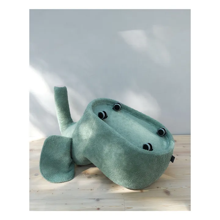 L'Eléphant à roulette Bou | Vert Menthe- Image produit n°9