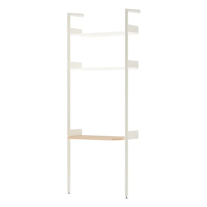 Etagère avec bureau Rombe IF2 | Ivoire- Image produit n°0