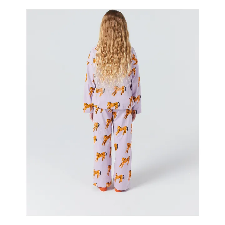 Pyjama Zebra Bio-Baumwolle | Lavendel- Produktbild Nr. 6