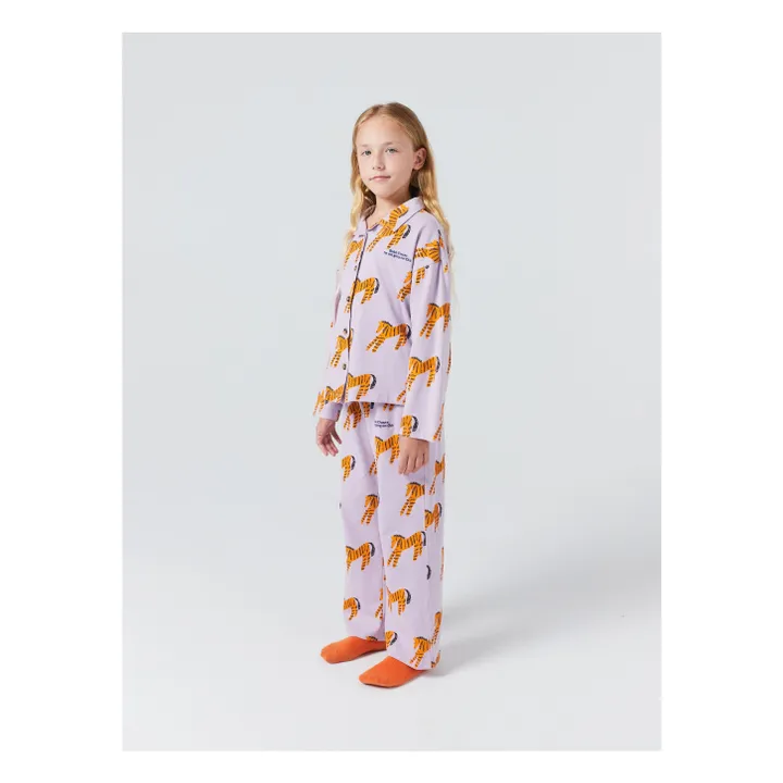 Pyjama Zebra Bio-Baumwolle | Lavendel- Produktbild Nr. 5