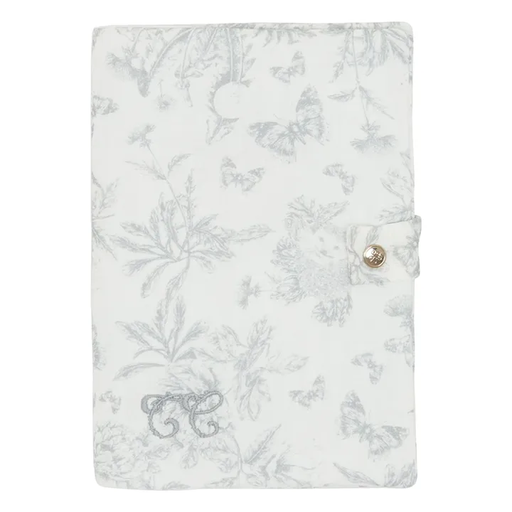 Protège carnet de santé Toile de Jouy | Gris- Image produit n°0
