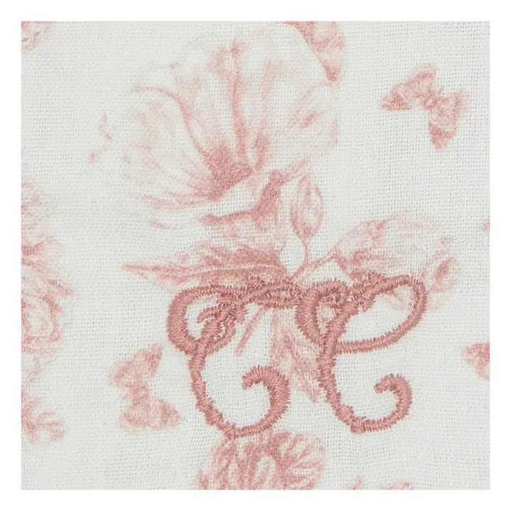 Protège carnet de santé Toile de Jouy | Rose pêche- Image produit n°4