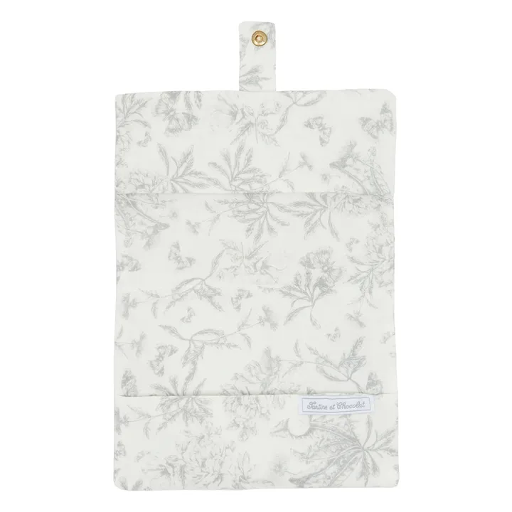 Protège carnet de santé Toile de Jouy | Gris- Image produit n°3