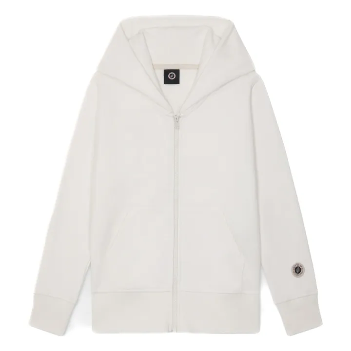 Sweat Capuche Zippé Iconic | Blanc cassé- Image produit n°0