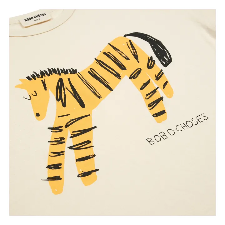 Pyjama gestreift Zebra Bio-Baumwolle | Senffarben- Produktbild Nr. 7